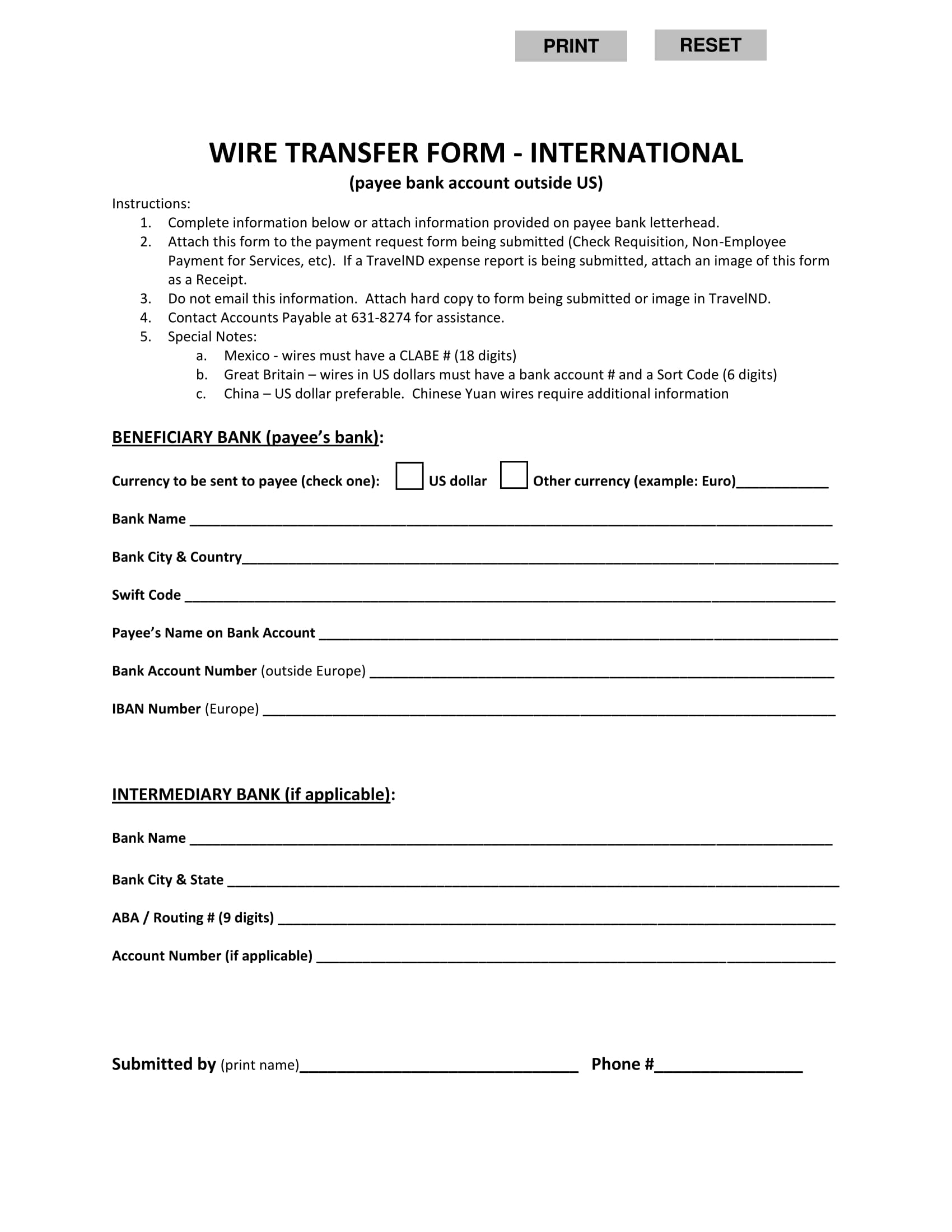 FREE 5+ Wire Transfer Instructions Forms in PDF MS Word