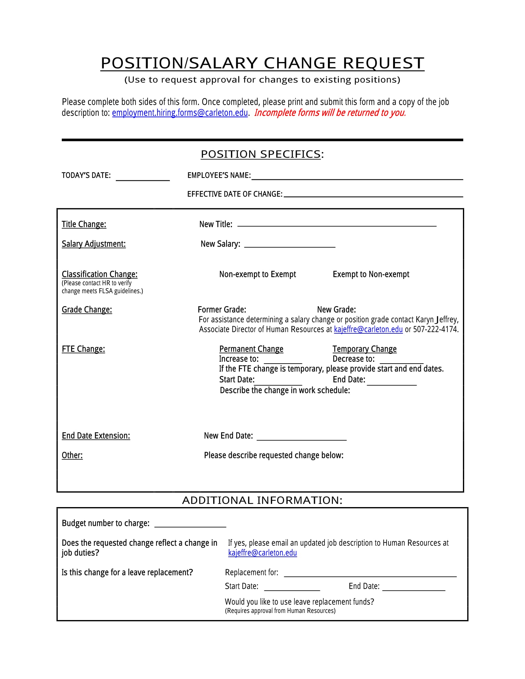 FREE 4 Employee Pay Increase Forms In MS Word PDF