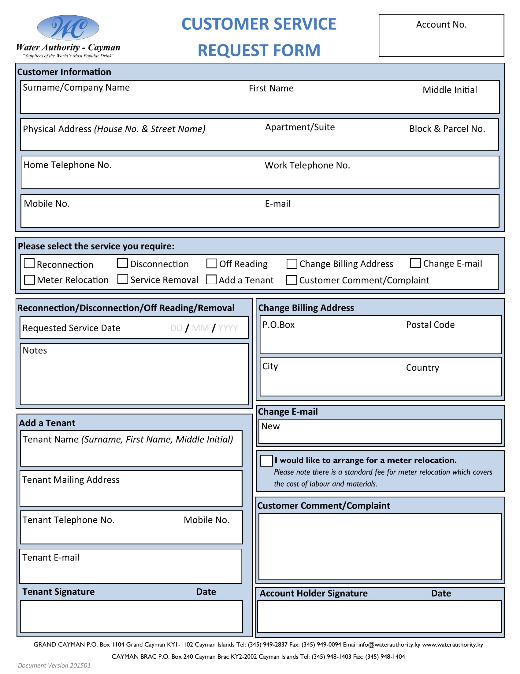 It Service Request Form Template Word