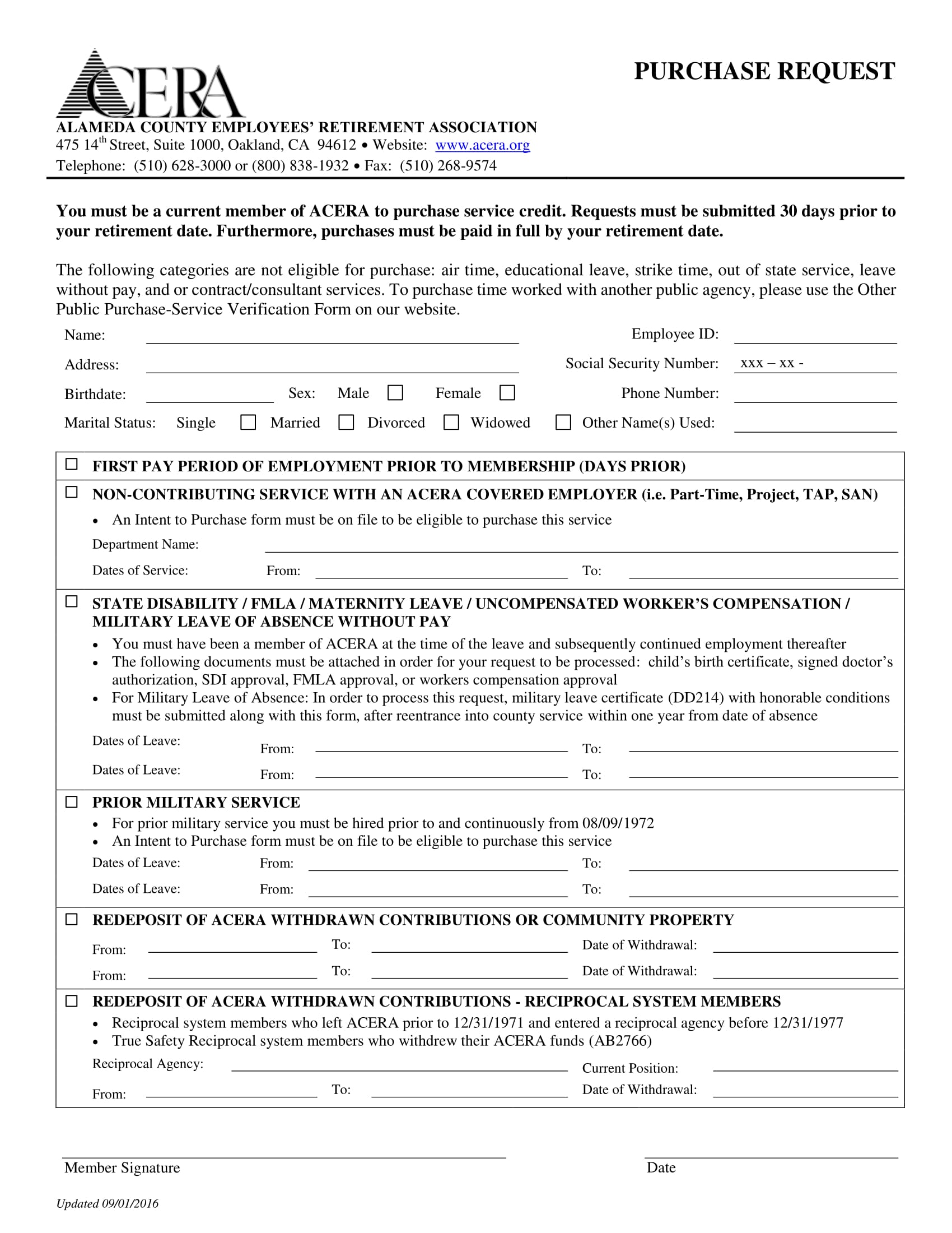 service credit purchase request form 1