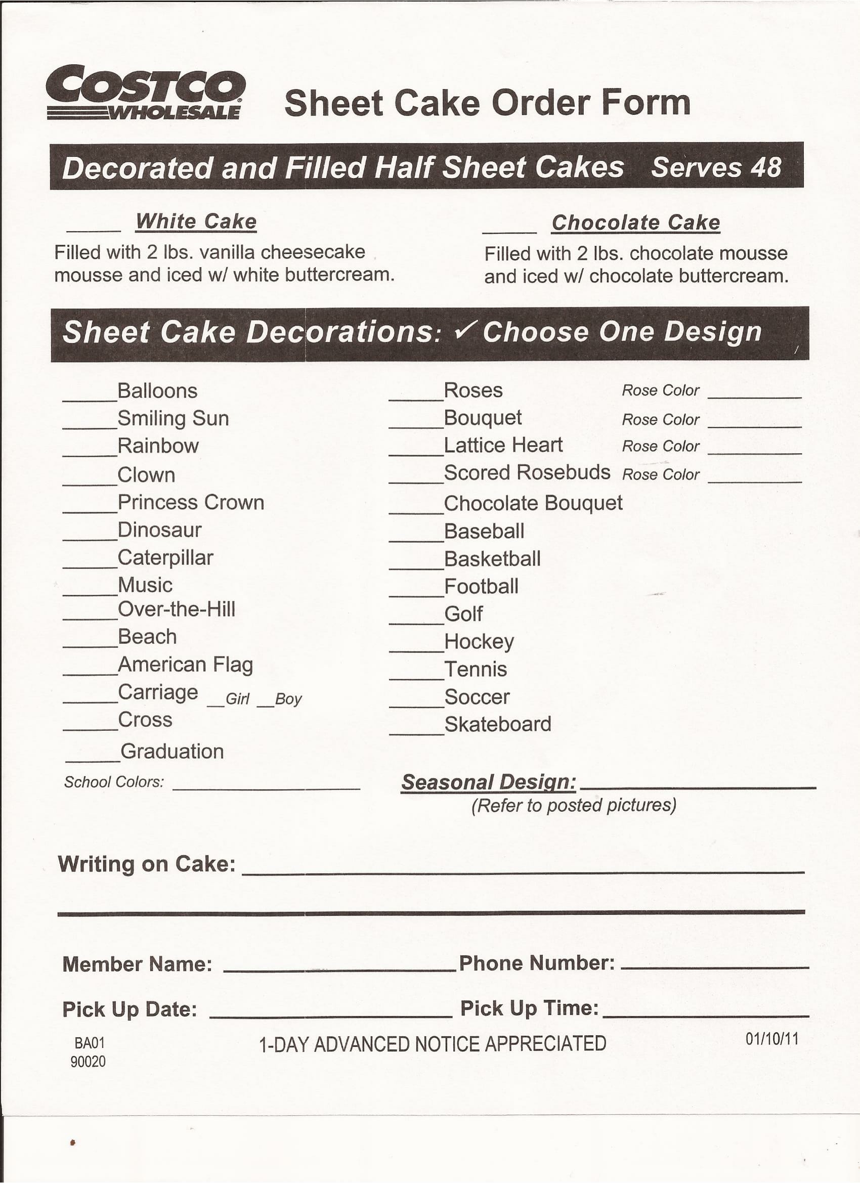 Albertsons Cake Order - muapk8d