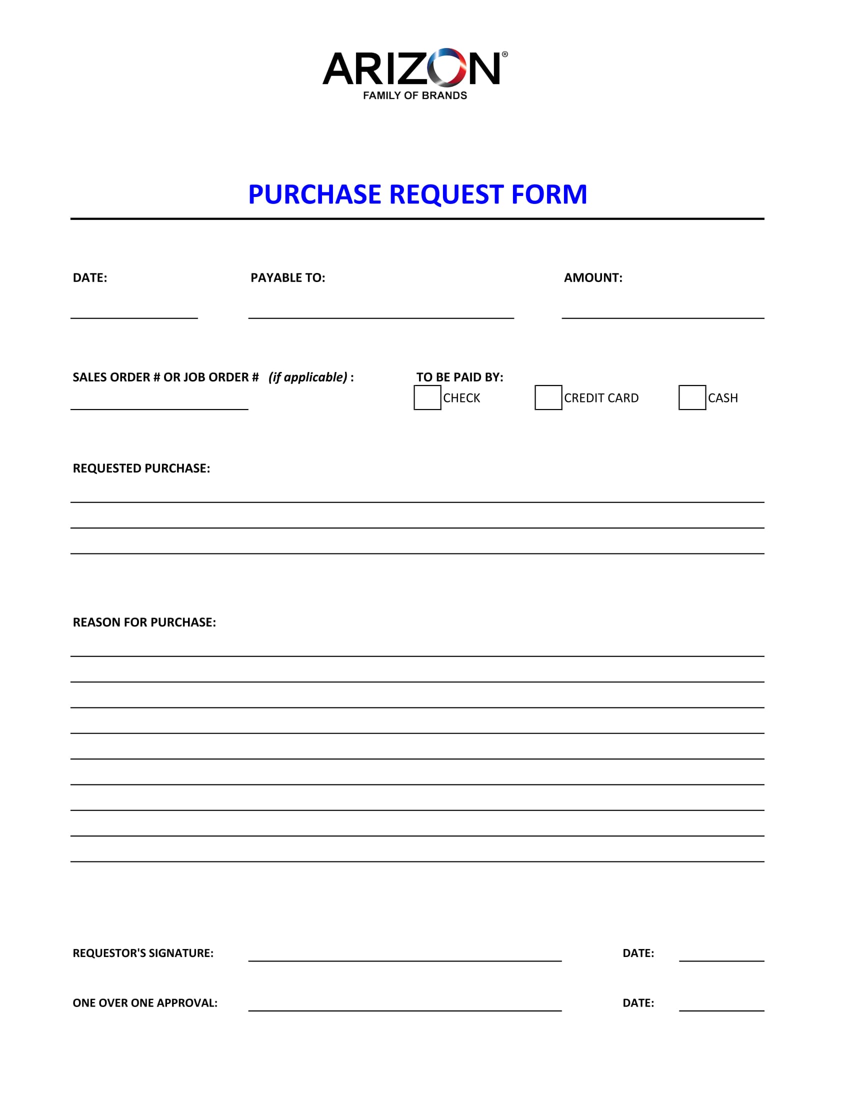 FREE 6 Purchase Request Forms In PDF MS Word Excel