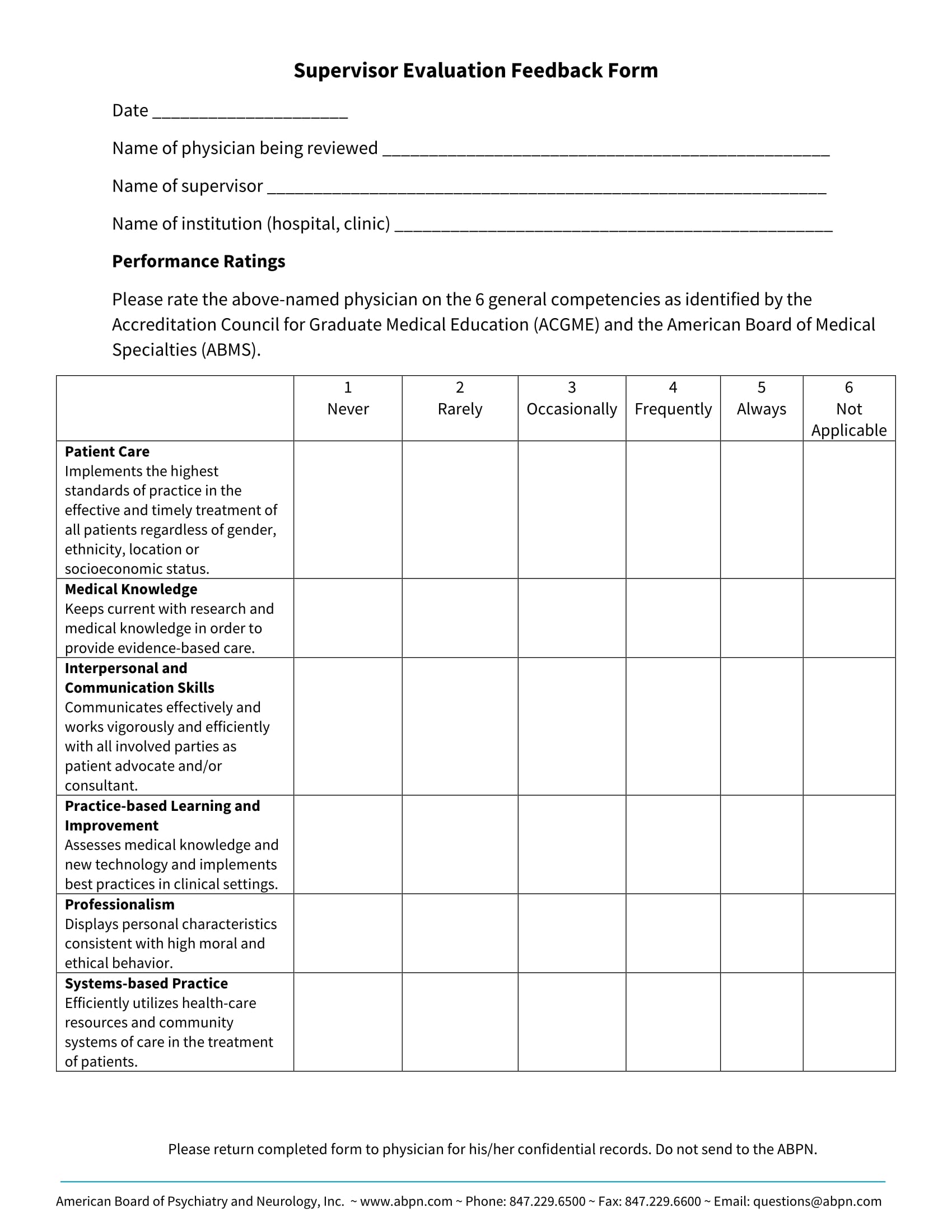 FREE 4 Superior Improvement Forms In PDF   Supervisor Evaluation Feedback Form 2 