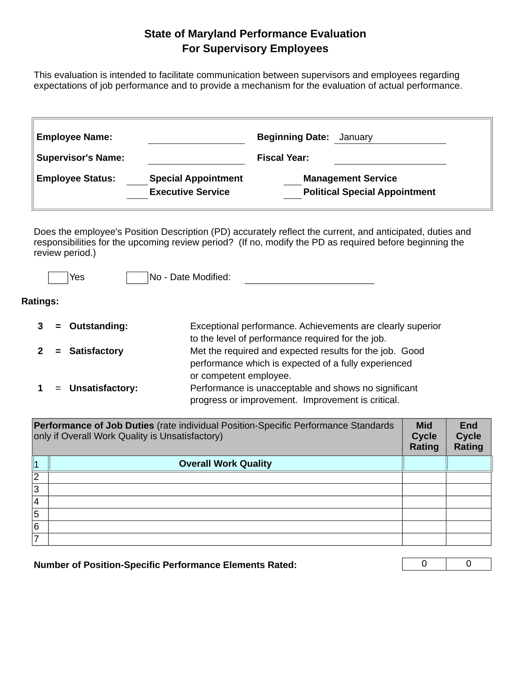 supervisor evaluation improvement form 1