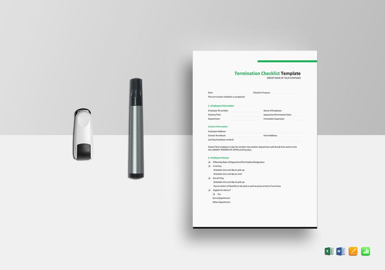 Employment Termination Checklist Template from images.sampleforms.com