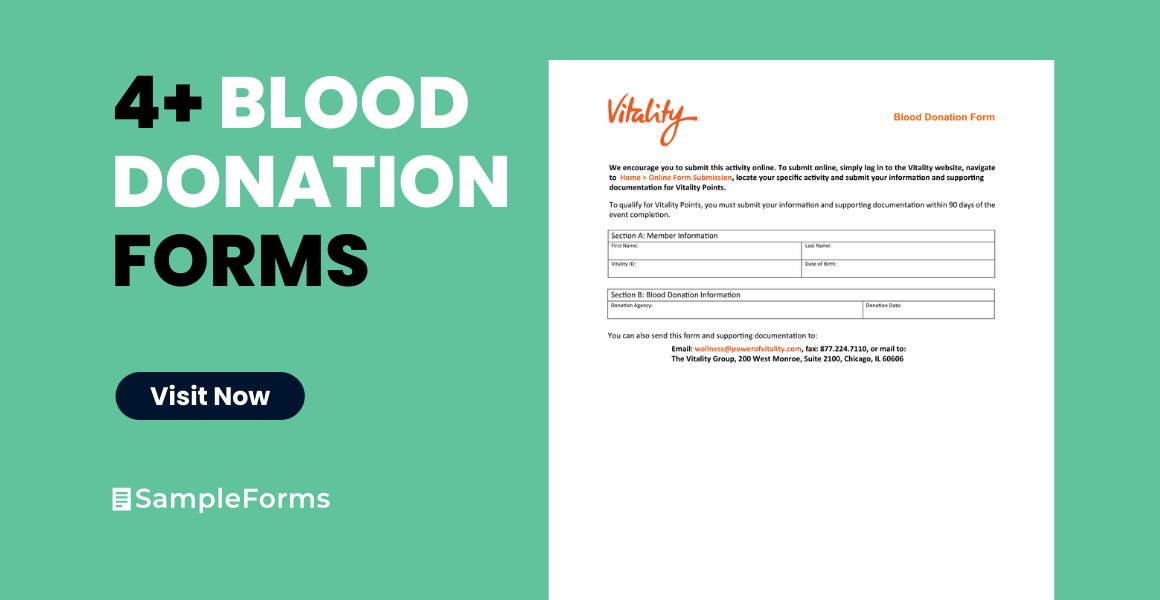 blood donation form