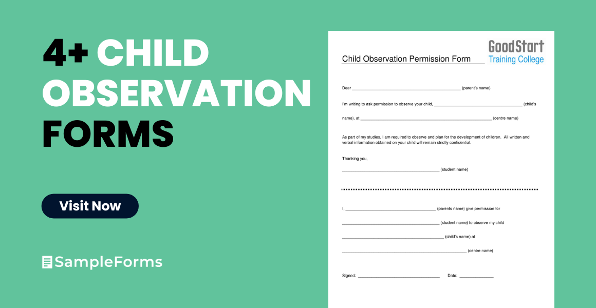 child observation form