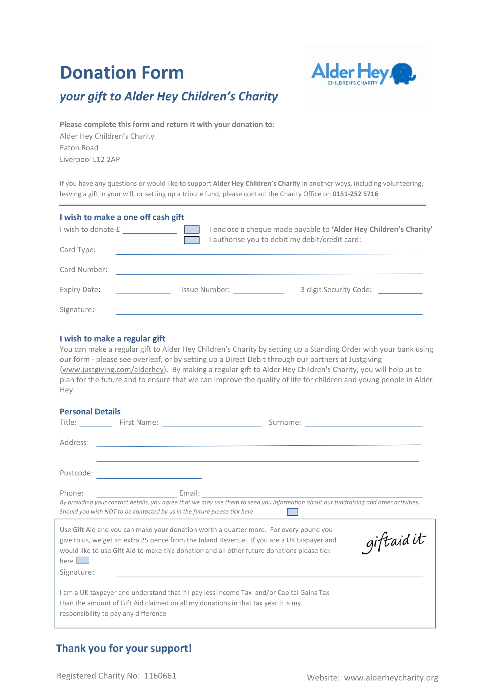 FREE 5+ Charity Donation Forms in PDF | MS Word