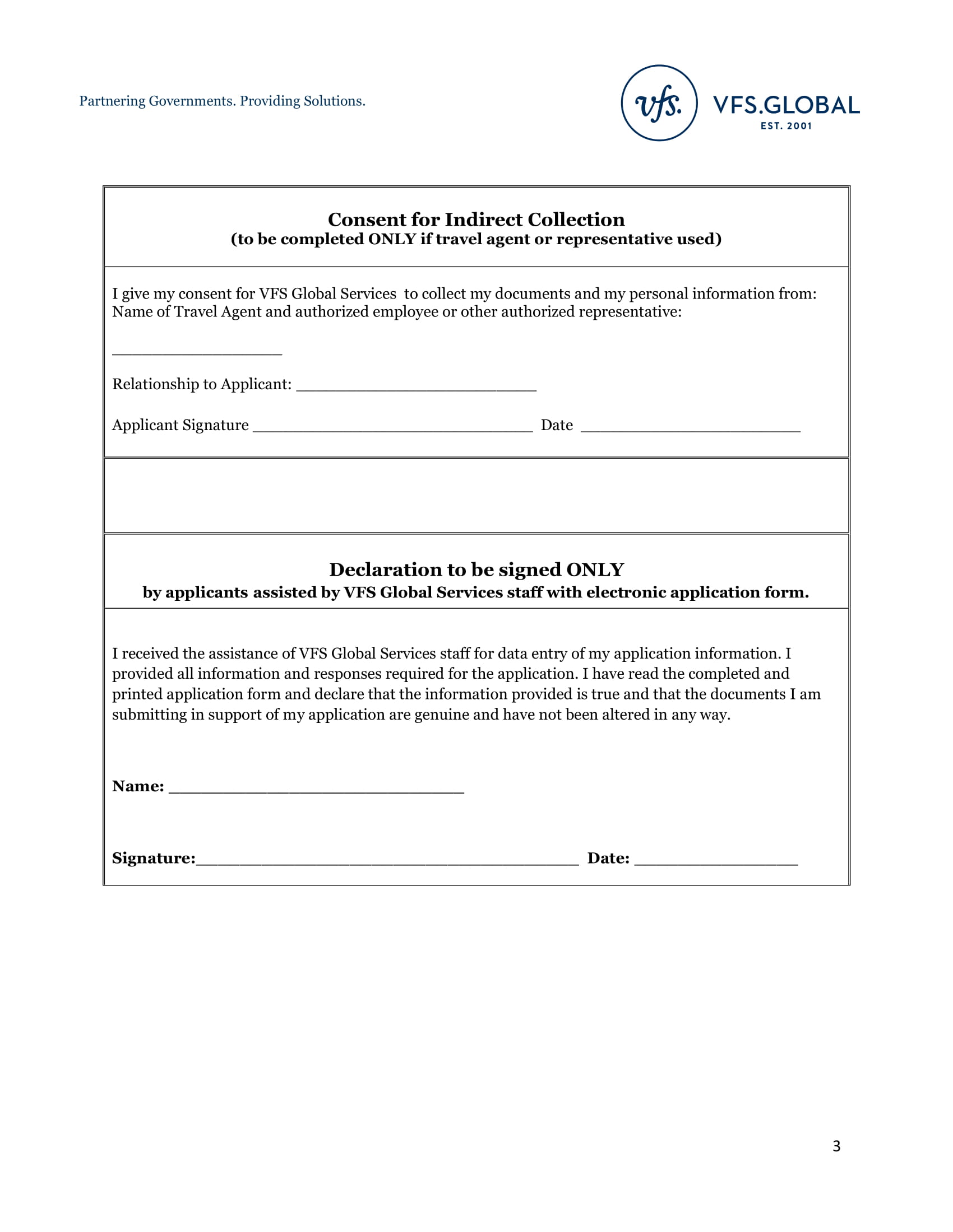 consent for indirect collection form 3