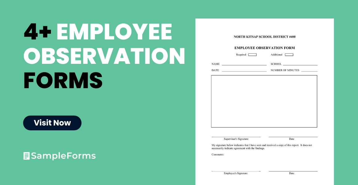 employee observation form