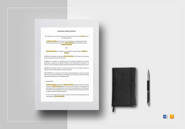 employment contract agreement
