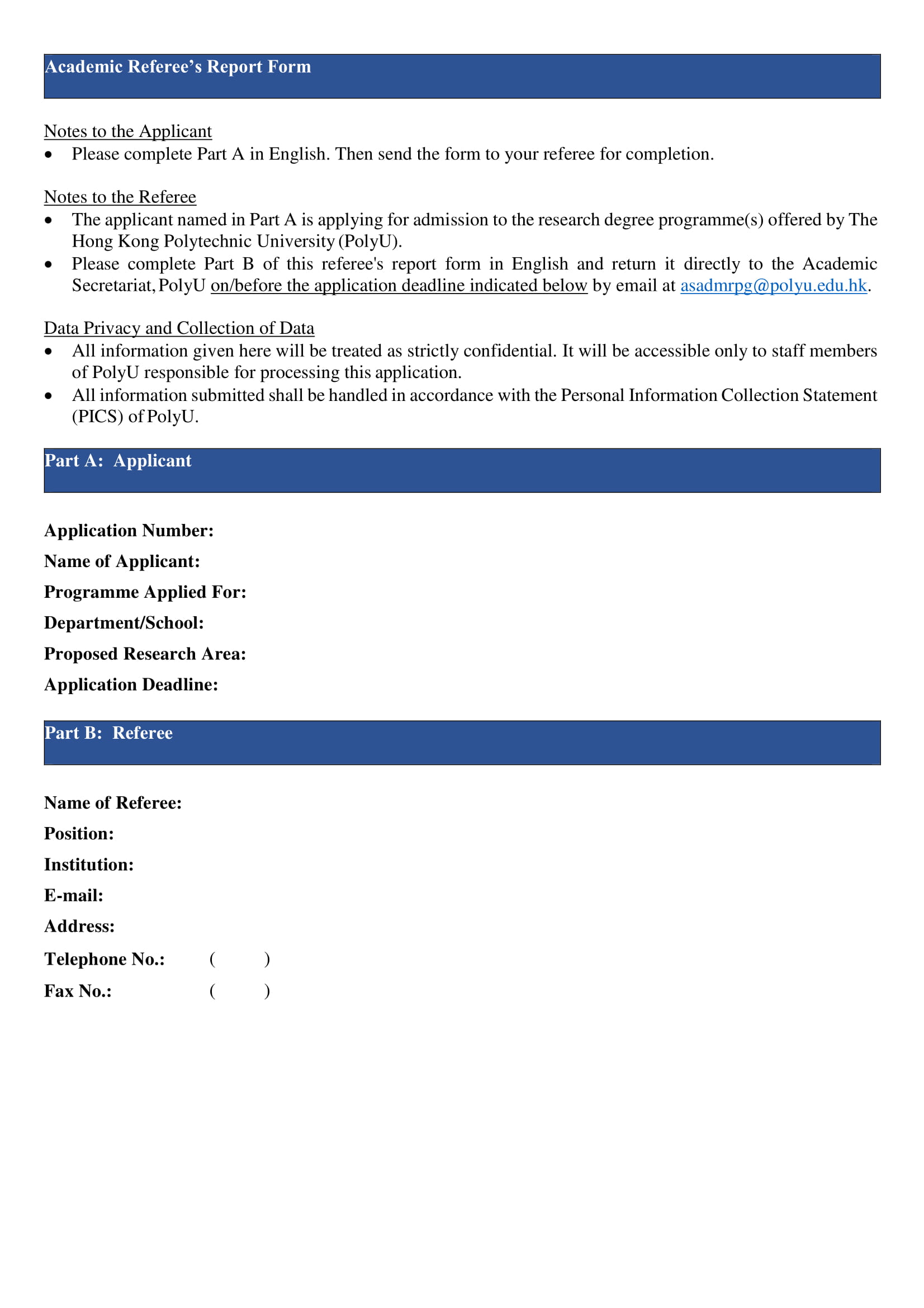 fillable academic referee’s report form 1