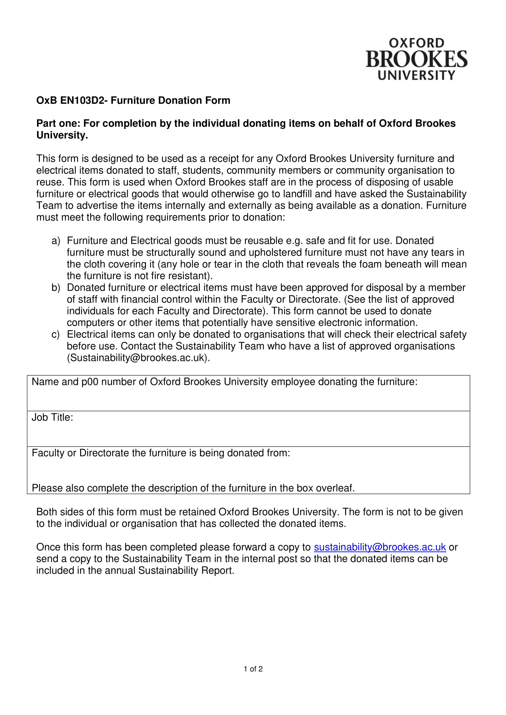 FREE 36+ Donation Forms in PDF MS Word Excel