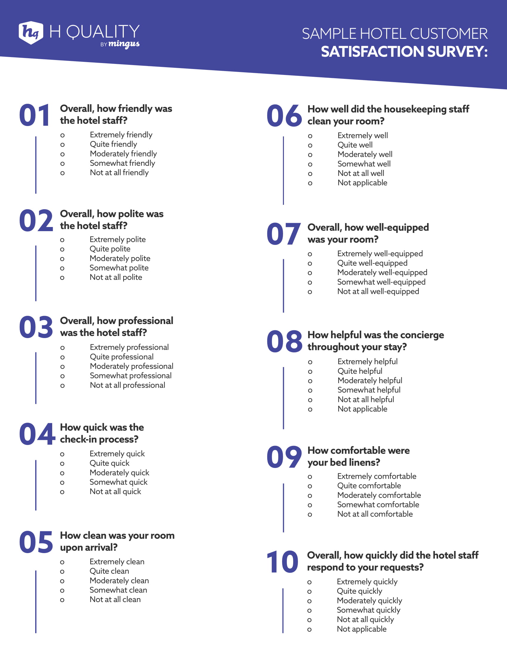 hotel customer satisfaction survey form 1