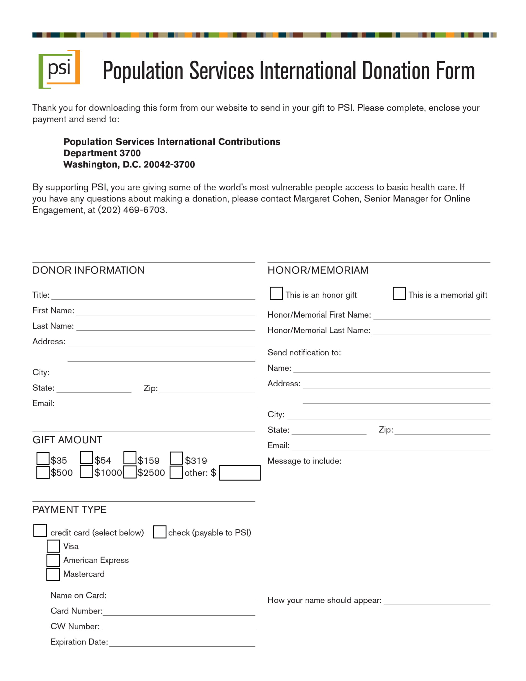 Free 36 Donation Forms In Pdf Ms Word Excel