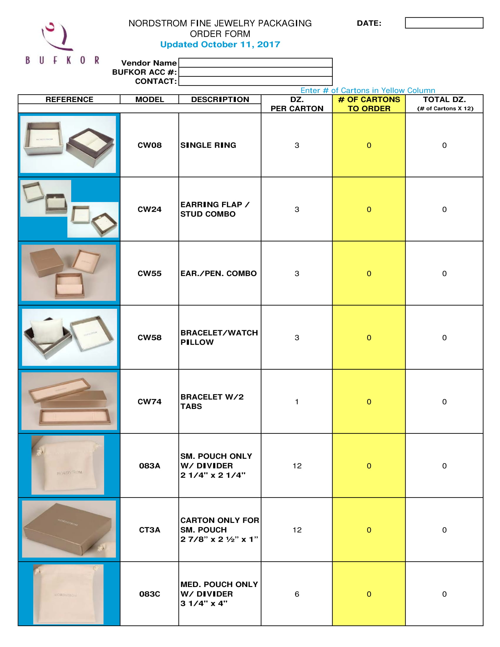 FREE 6+ Jewelry Order Forms in PDF  MS Word  Excel