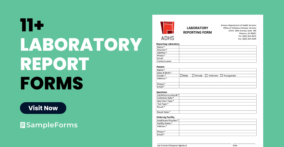 laboratory report form