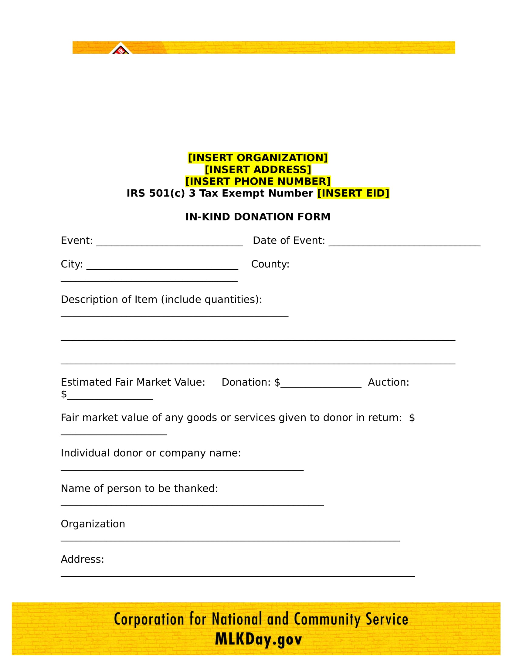 non profit in kind donation form in doc 1