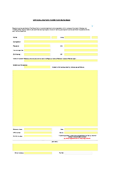 official referee report form
