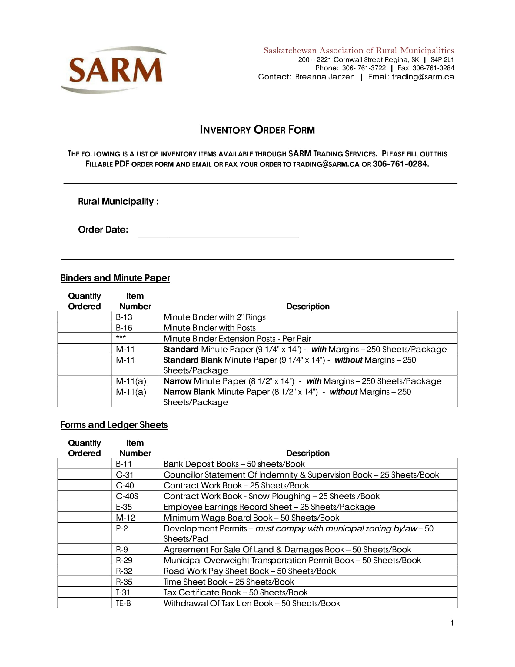 paper product inventory order form 1