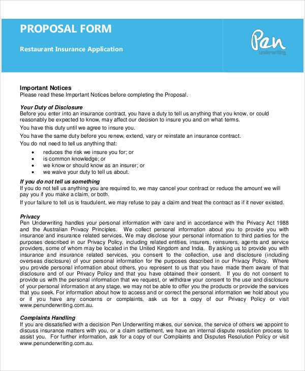 FREE 9+ Restaurant Legal Forms in PDF | MS Word