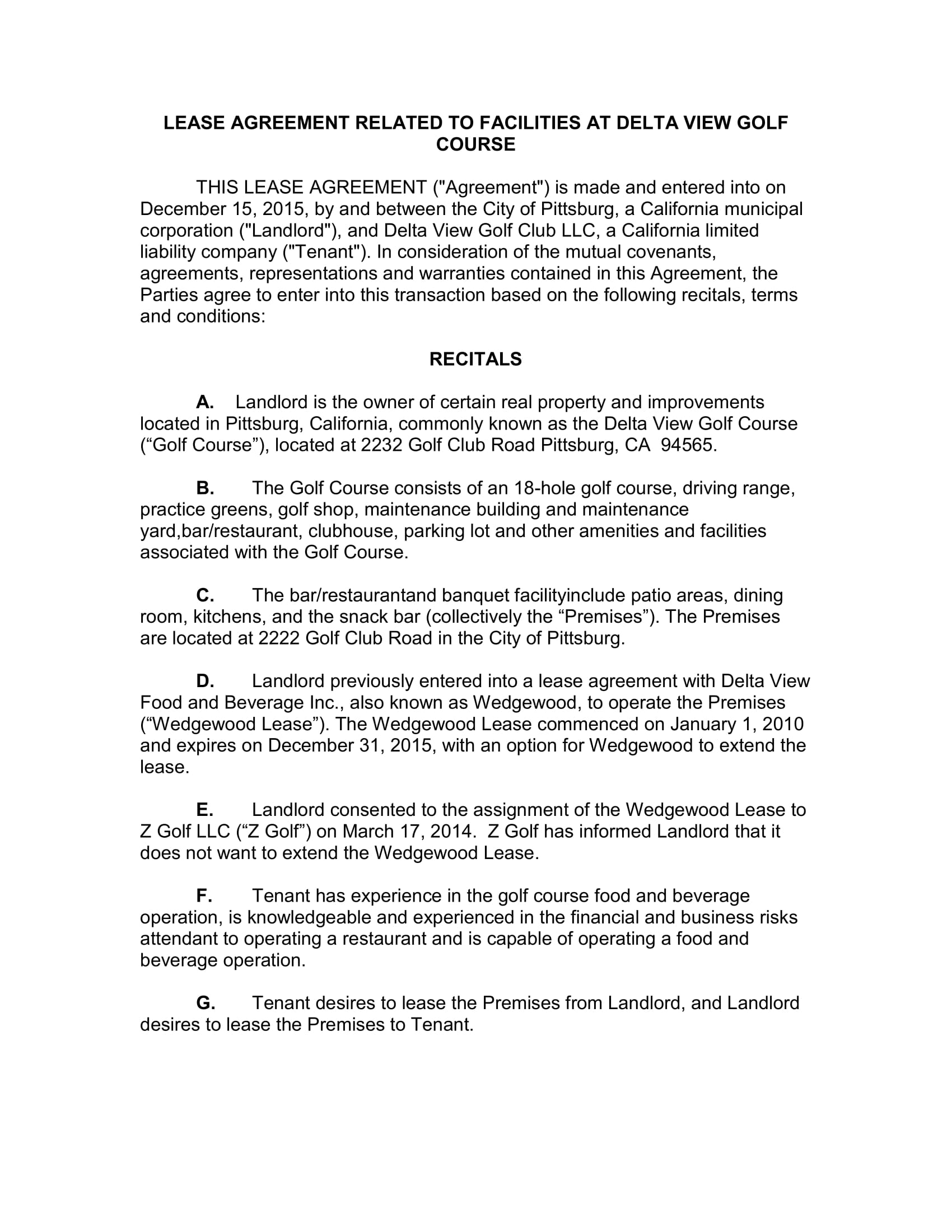 FREE 7+ Restaurant Agreement Forms in PDF