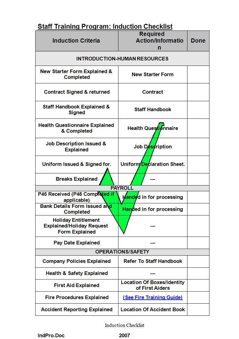 Free 7 Restaurant Training Forms In Pdf Ms Word