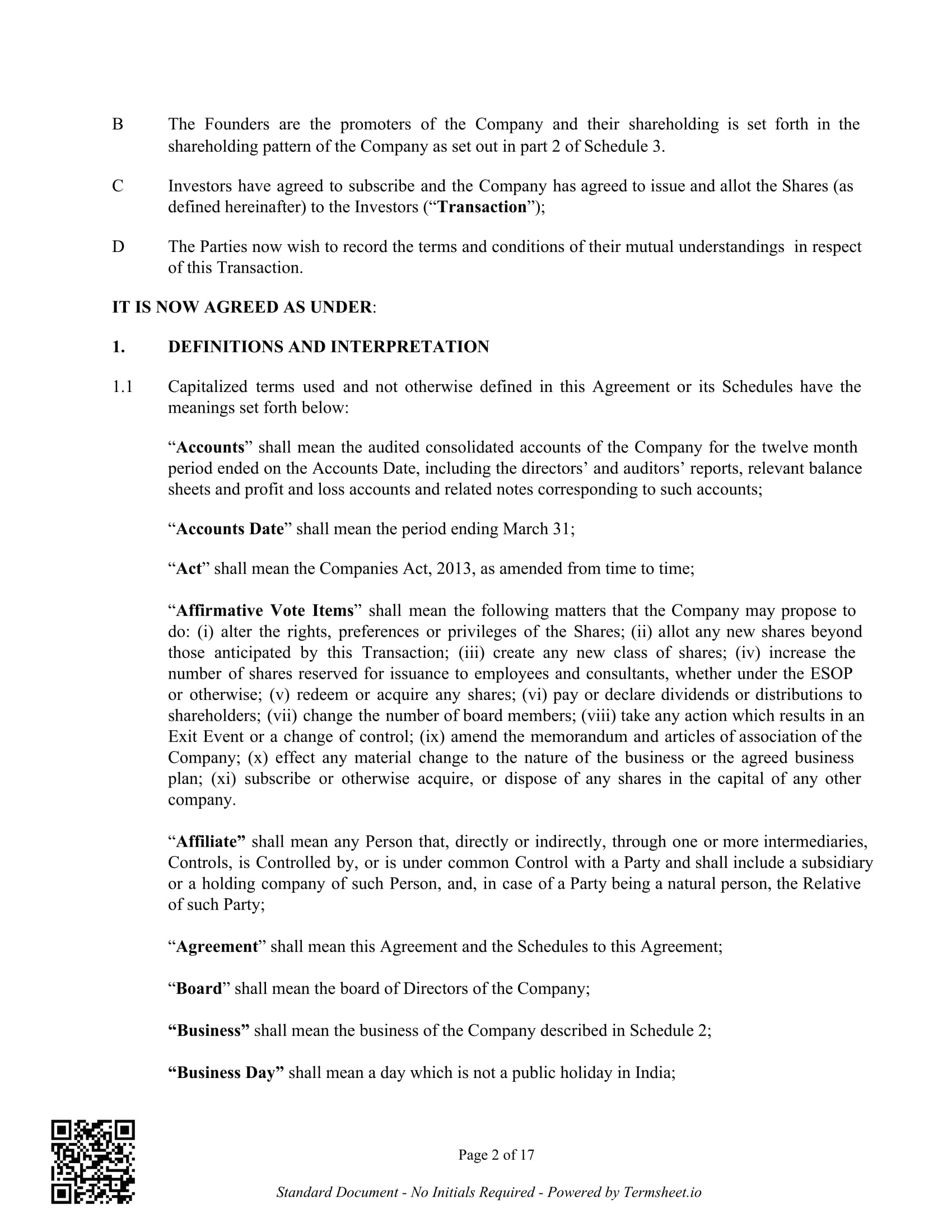 FREE 4 Share Subscription Agreement Forms In PDF