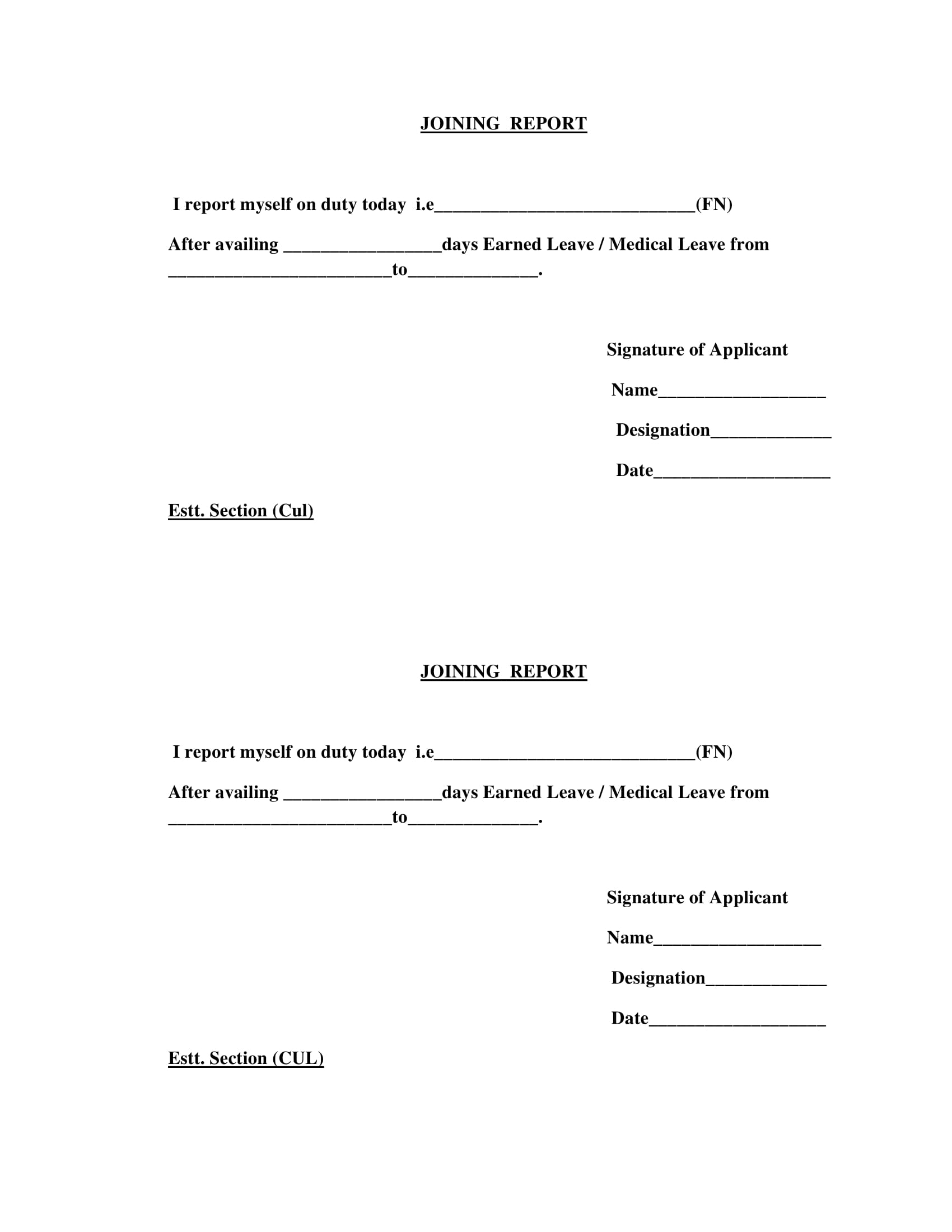 How To Write A Joining Letter After Transfer Onvacationswall