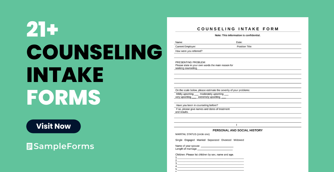counseling intakes form