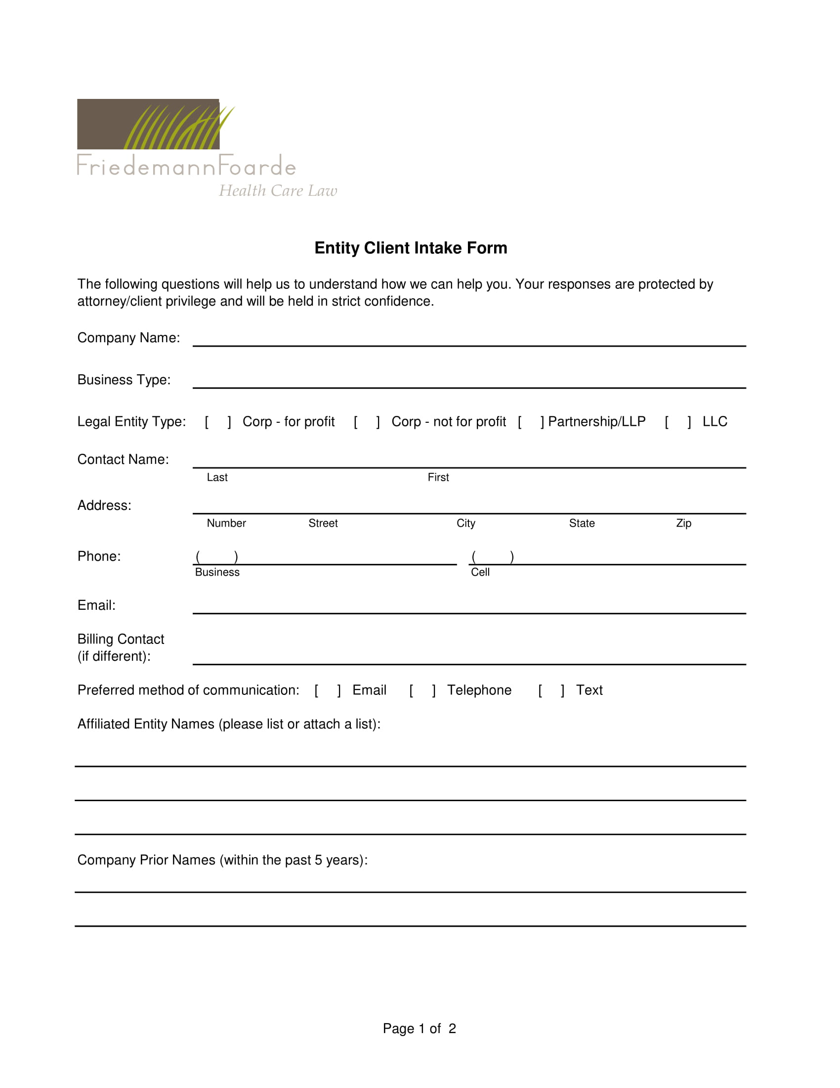 FREE 17+ Client Intake Form Samples, PDF, MS Word, Google Docs, Excel