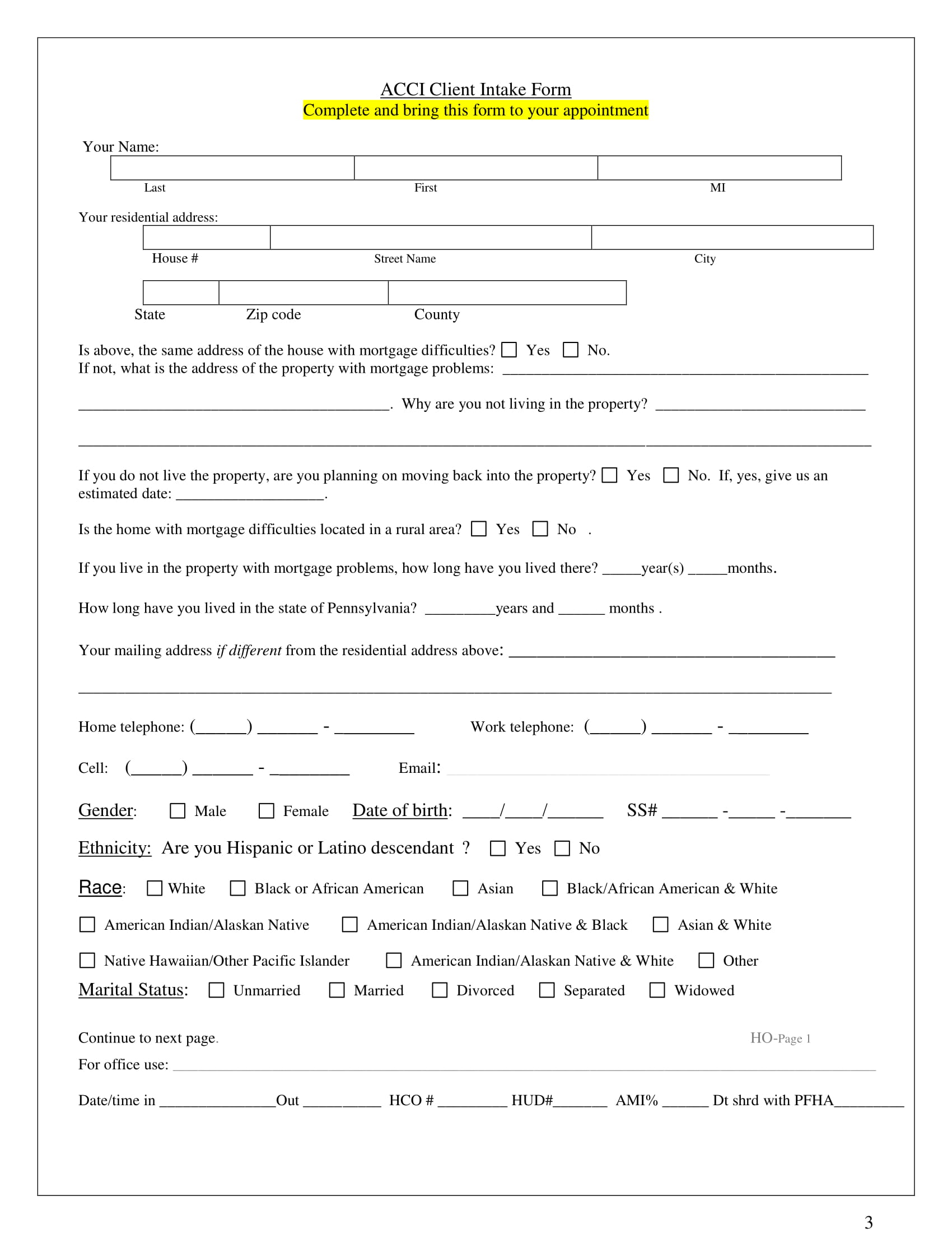 FREE 21+ Counseling Intake Forms in PDF | MS Word