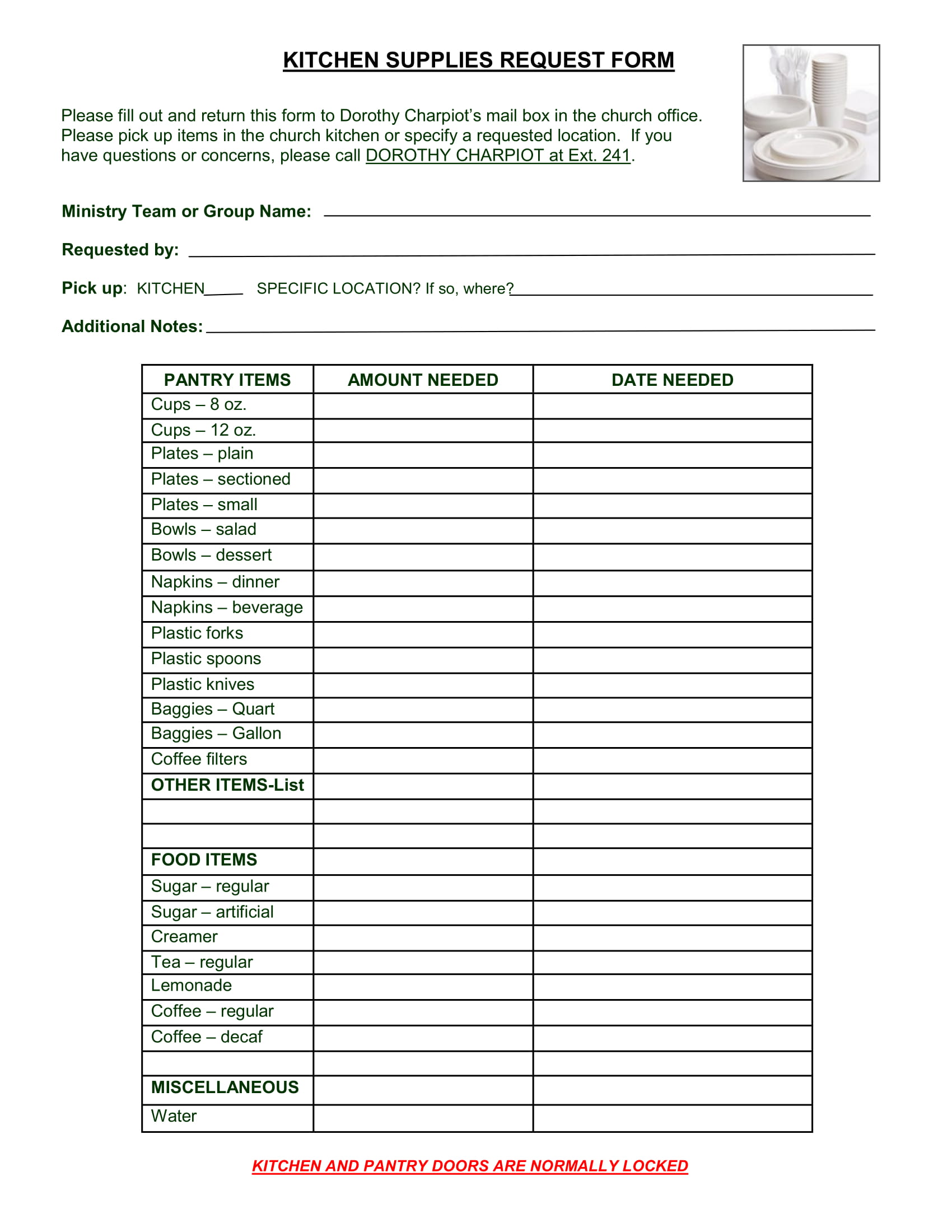 FREE 5+ Restaurant Requisition Forms in PDF