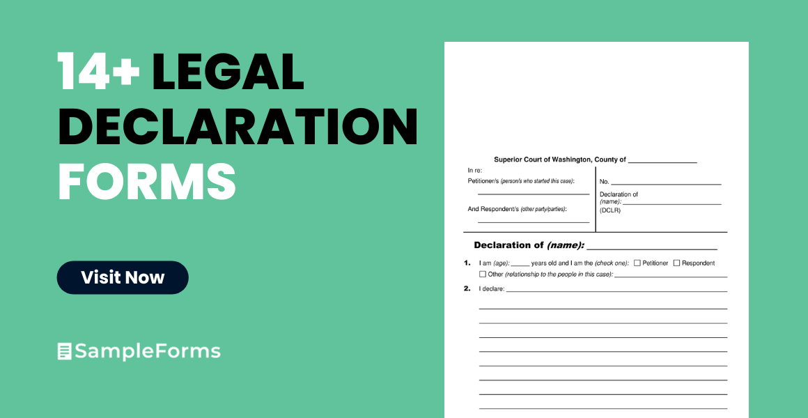 legal declaration form