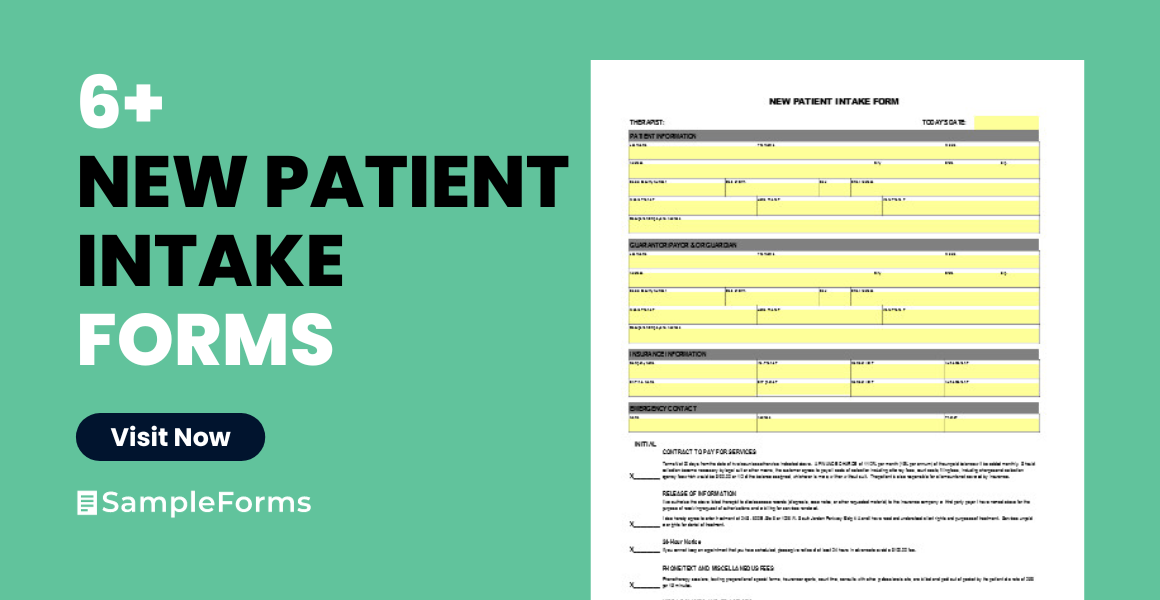 new patient intake forms