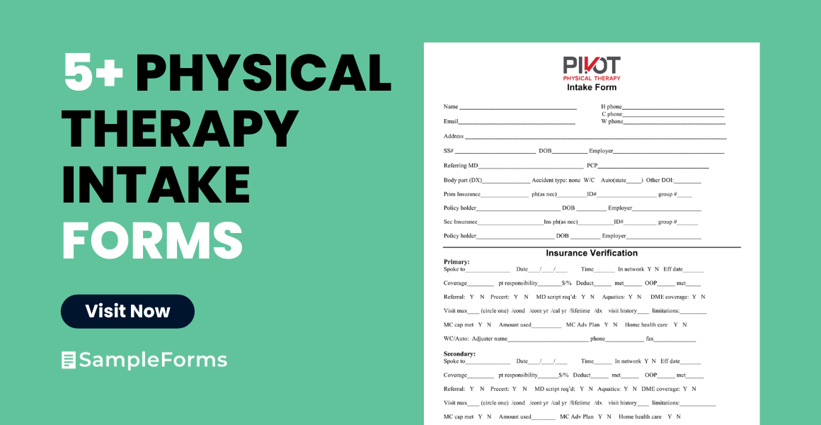 physical therapy intake form