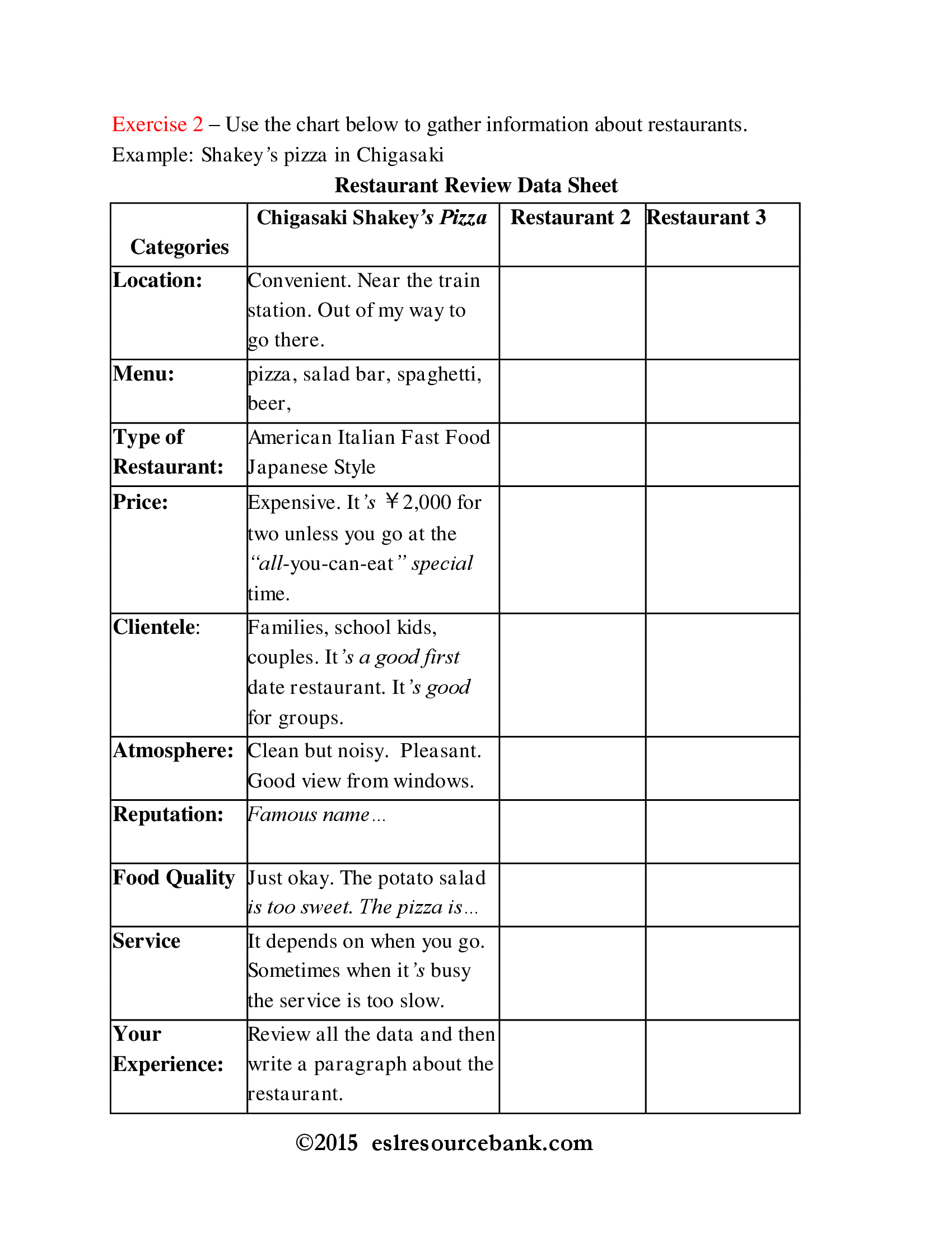 FREE 11 Restaurant Review Form Samples PDF MS Word Google Docs FREE 11 Restaurant Review Form Samples PDF MS Word Google Docs