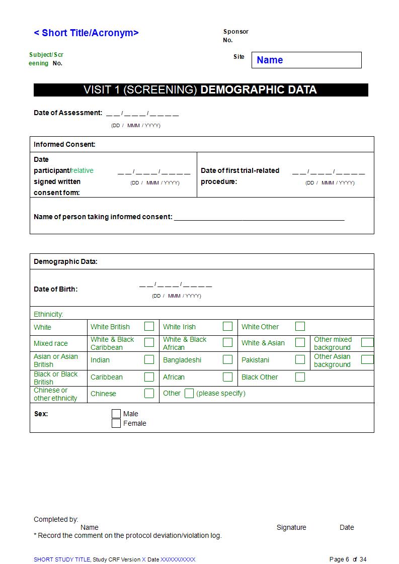 sample case report form in doc 1