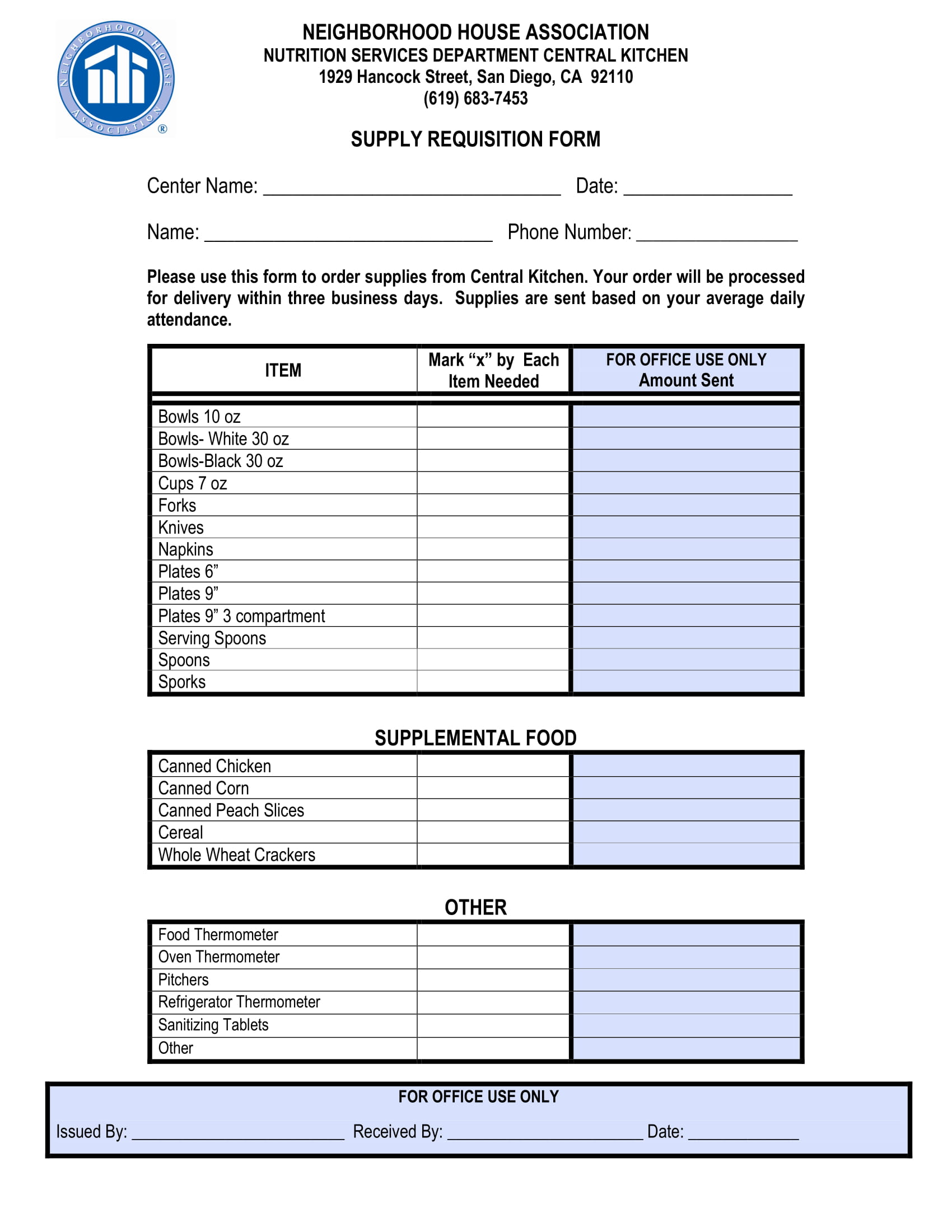 supply requisition form 1