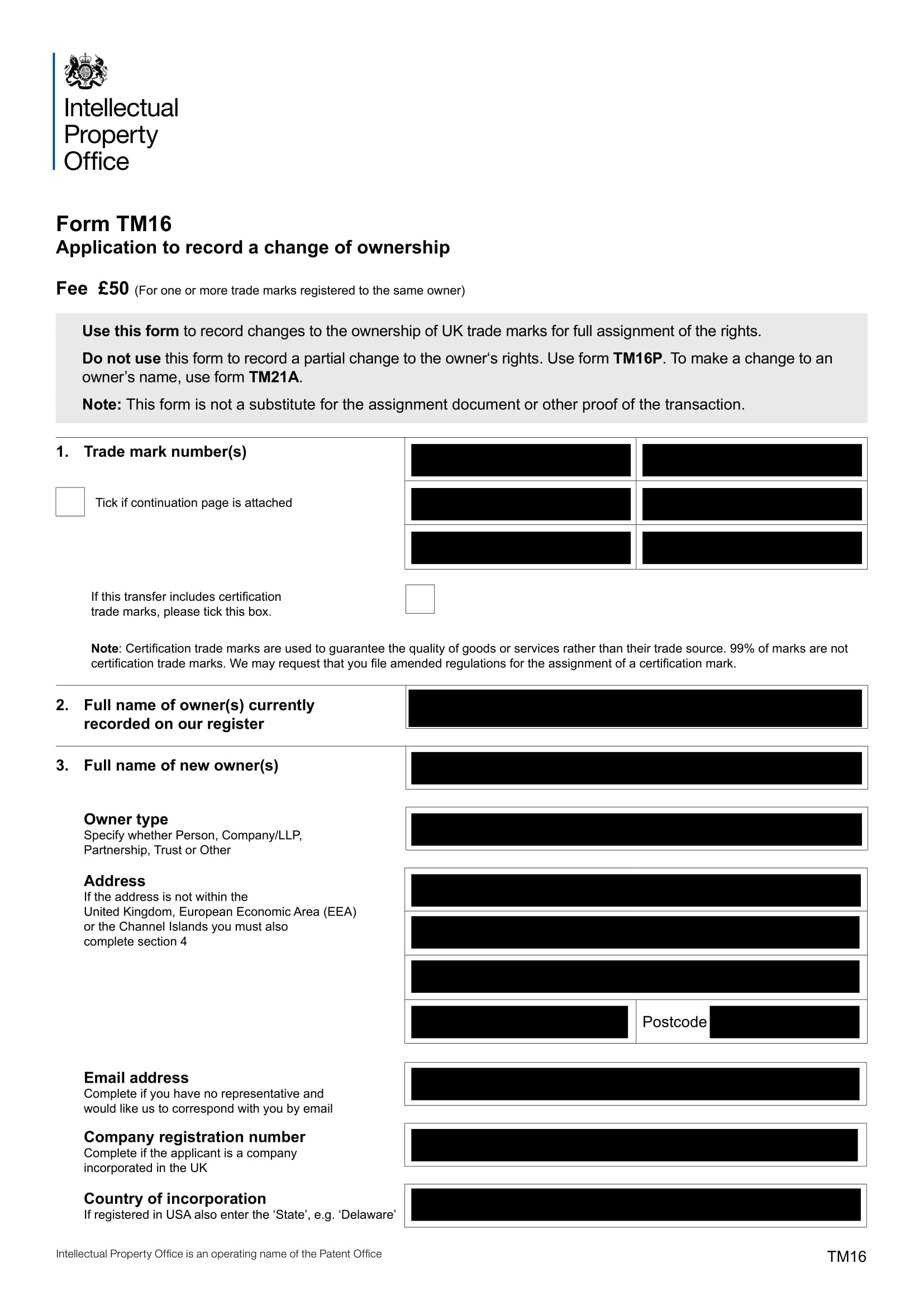 eu trademark assignment