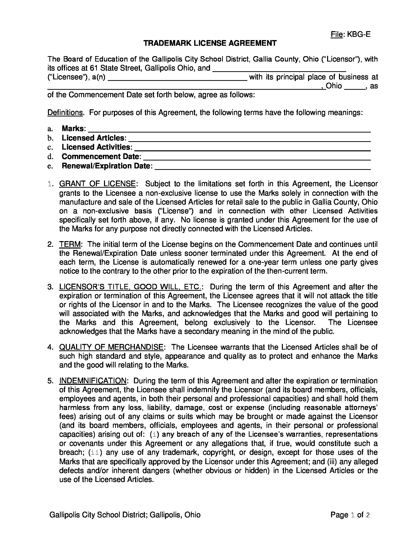 trademark assignment agreement sec