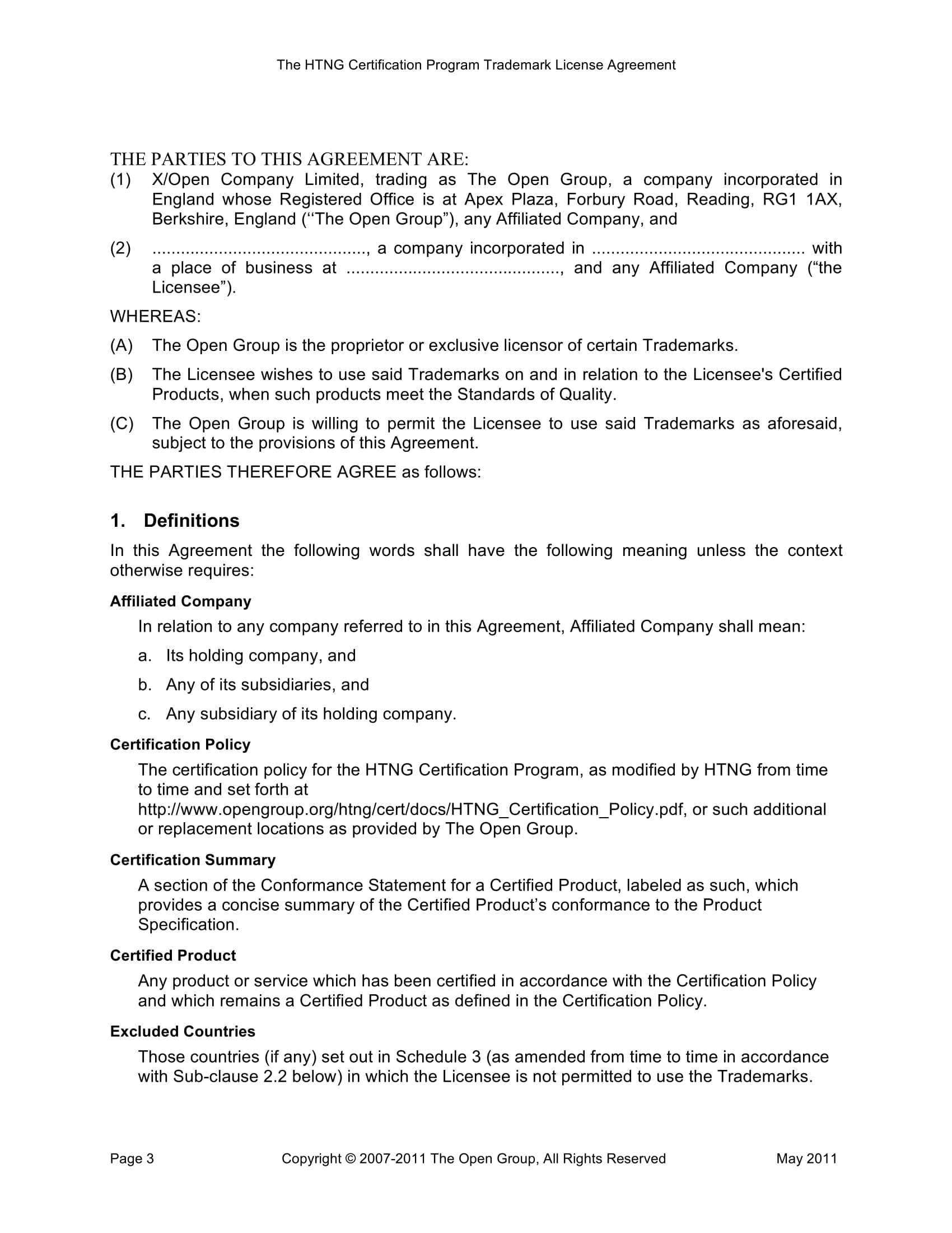 trademark license agreement sample form 03