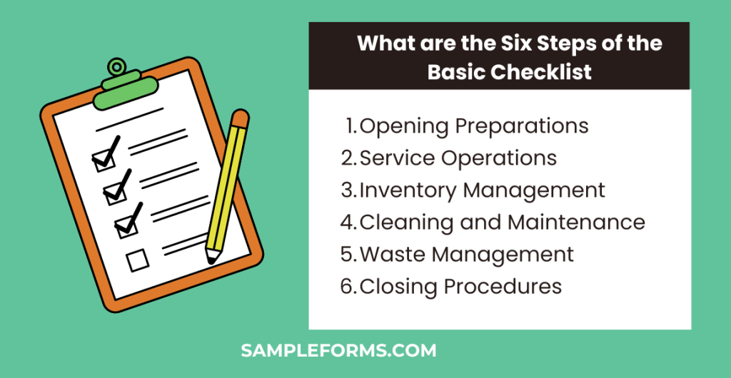 what are the six steps of the basic checklist 1024x530