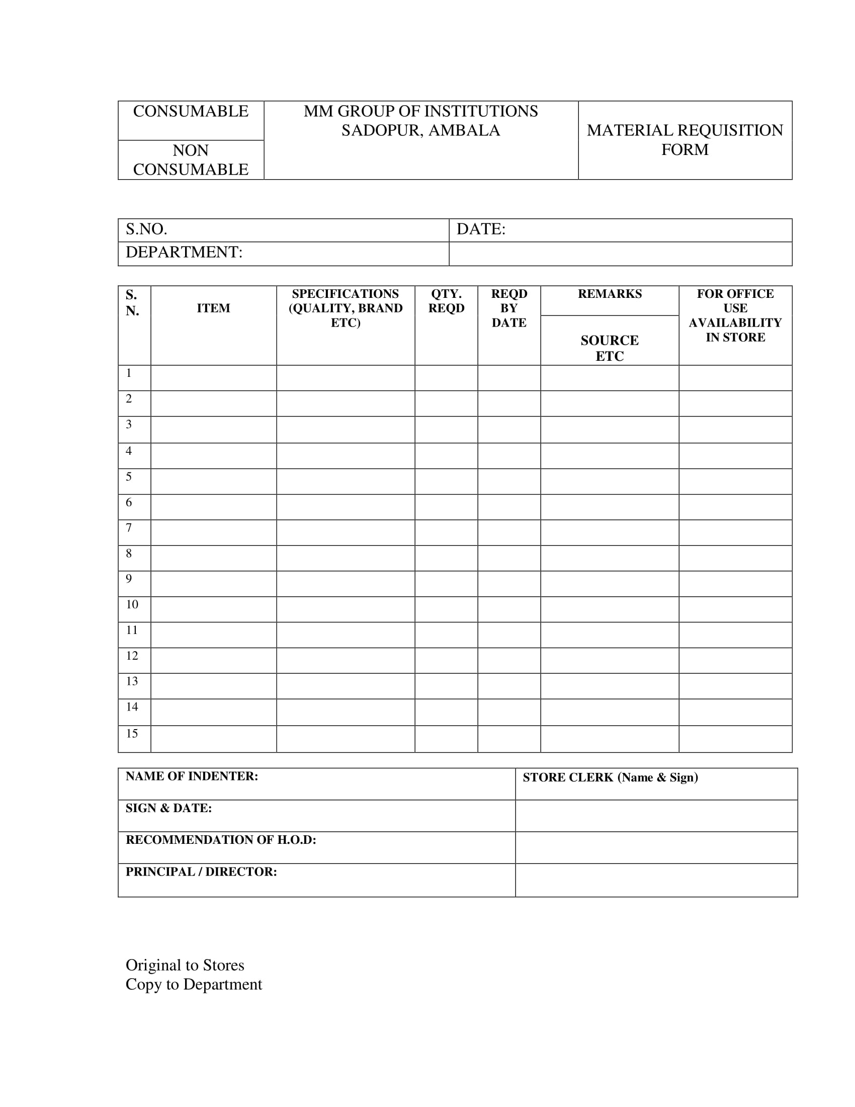 blank material requisition form 1