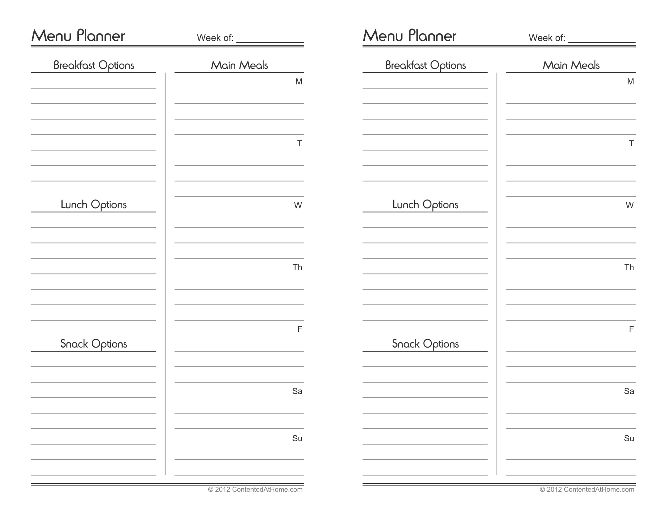 FREE 29+ Menu Forms in PDF MS Word