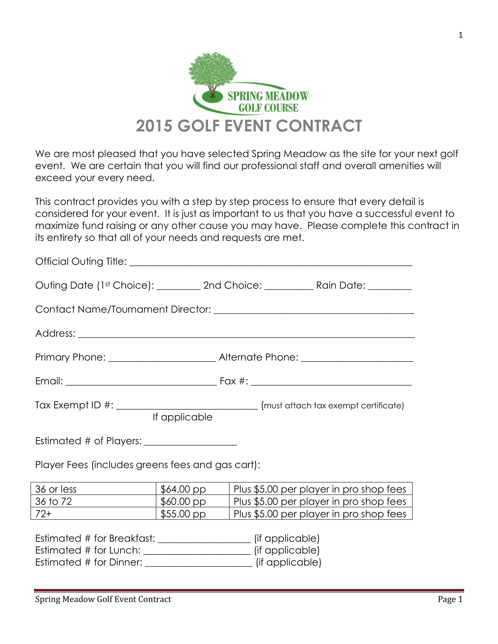 golf event contract form 1