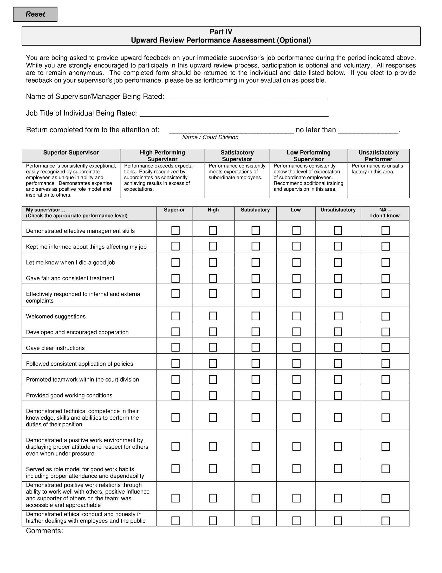 manager review performance assessment form 1