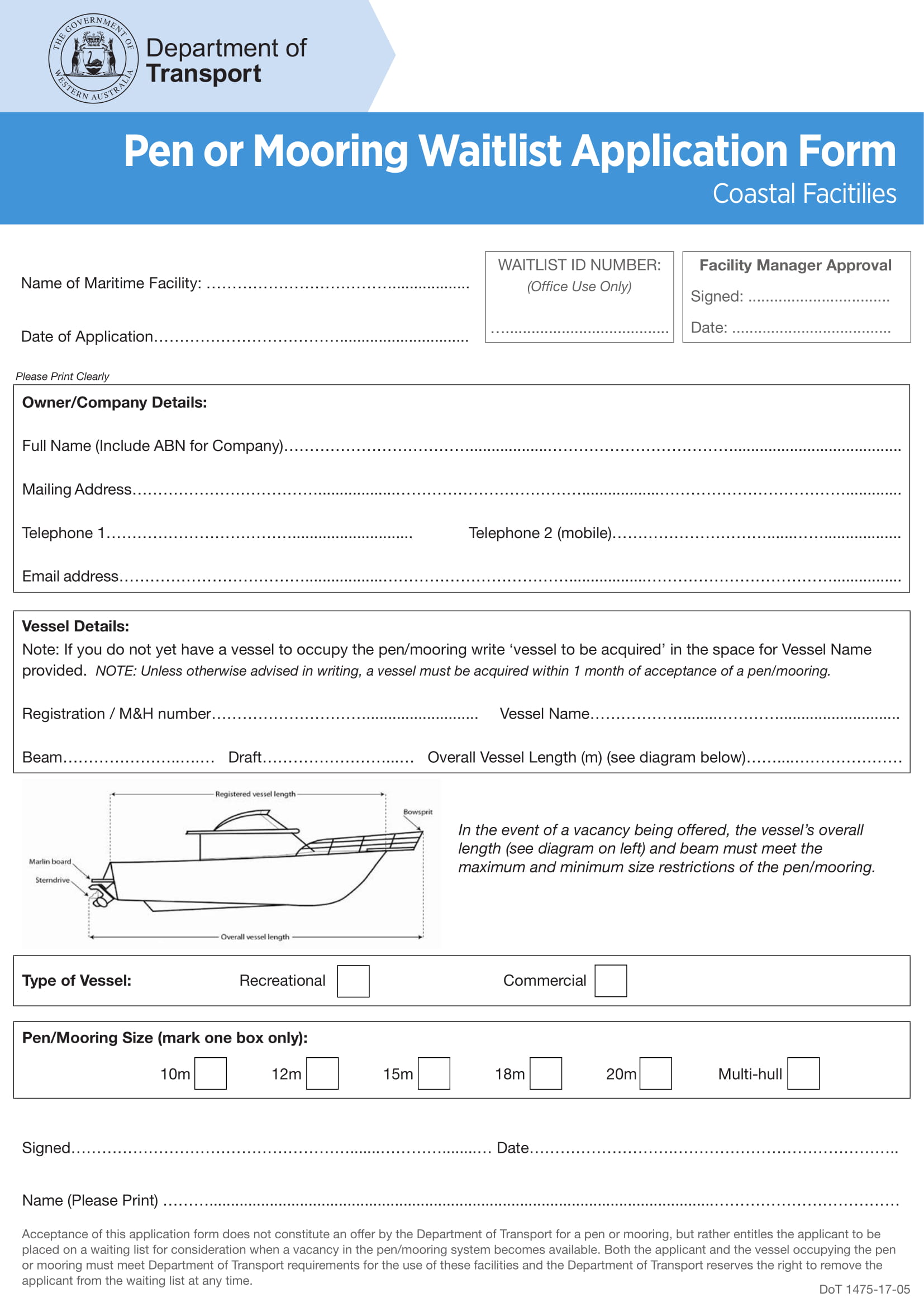 mooring waitlist application form 6