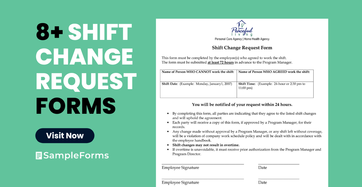 shift change request form