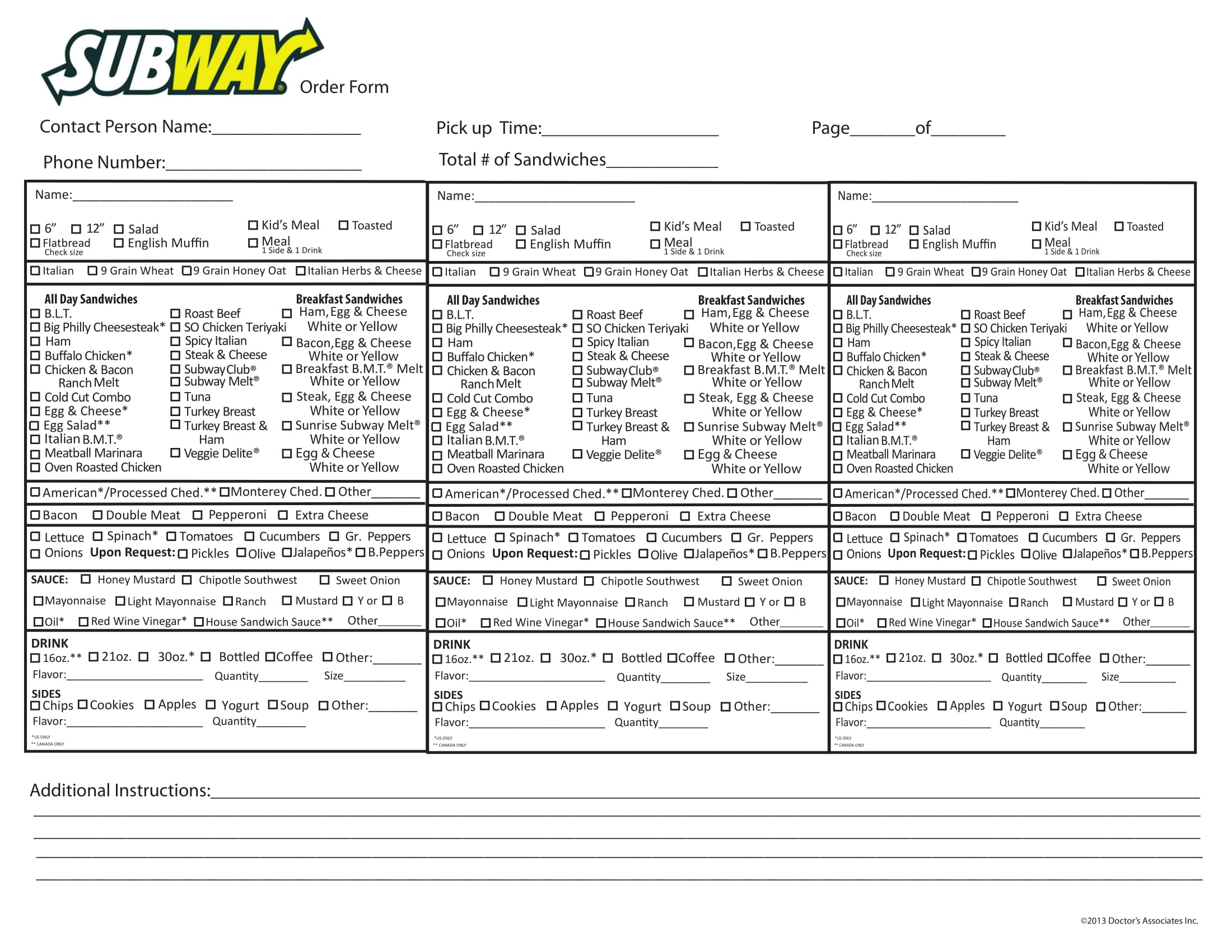 FREE 22+ Menu Form Samples, PDF, MS Word, Google Docs